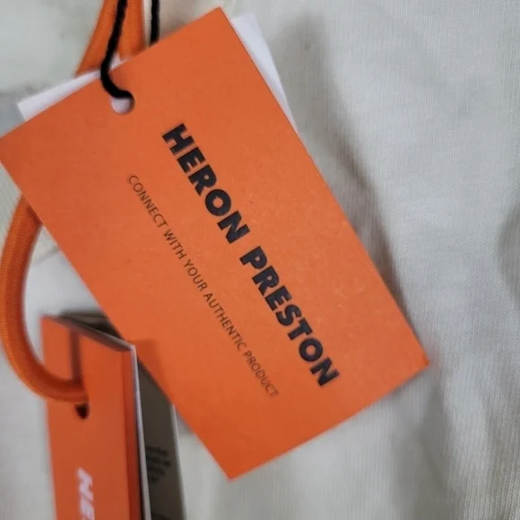 Heron Preston Cream Short Sleeve Tee